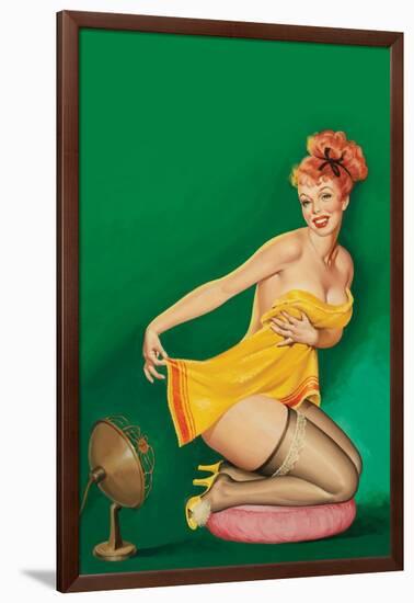 Beauty Parade Magazine; "How to Tickle a Girl's Fancy"-Peter Driben-Framed Art Print