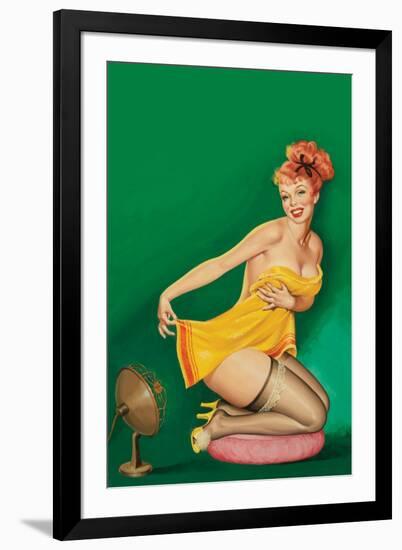 Beauty Parade Magazine; "How to Tickle a Girl's Fancy"-Peter Driben-Framed Art Print