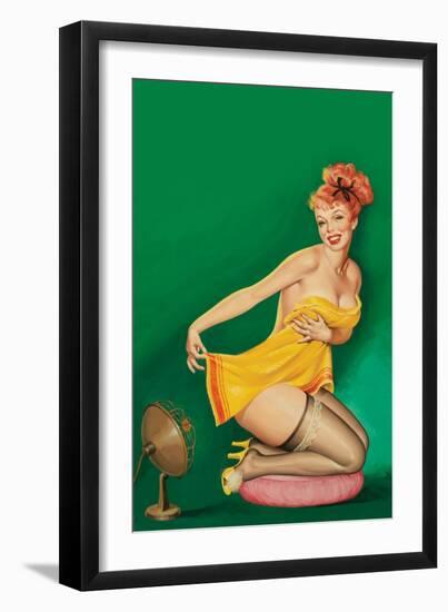 Beauty Parade Magazine; "How to Tickle a Girl's Fancy"-Peter Driben-Framed Art Print