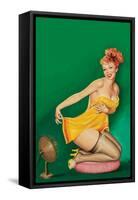 Beauty Parade Magazine; "How to Tickle a Girl's Fancy"-Peter Driben-Framed Stretched Canvas