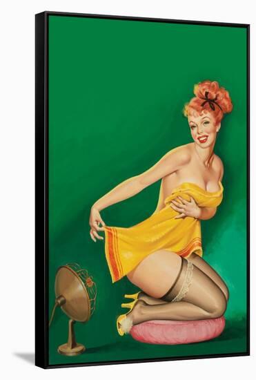 Beauty Parade Magazine; "How to Tickle a Girl's Fancy"-Peter Driben-Framed Stretched Canvas