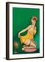 Beauty Parade Magazine; "How to Tickle a Girl's Fancy"-Peter Driben-Framed Art Print