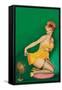 Beauty Parade Magazine; "How to Tickle a Girl's Fancy"-Peter Driben-Framed Stretched Canvas