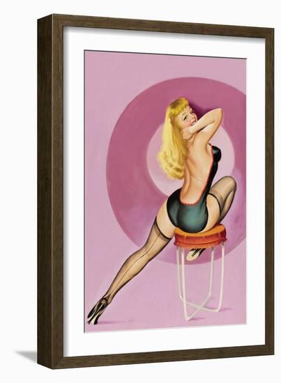 Beauty Parade Magazine; Oh! Purple-Peter Driben-Framed Art Print