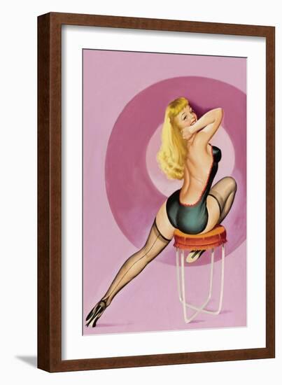 Beauty Parade Magazine; Oh! Purple-Peter Driben-Framed Art Print