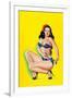 Beauty Parade Magazine; Pinup in a Bikini-Peter Driben-Framed Art Print