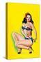 Beauty Parade Magazine; Pinup in a Bikini-Peter Driben-Stretched Canvas