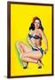 Beauty Parade Magazine; Pinup in a Bikini-Peter Driben-Framed Art Print