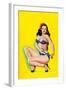 Beauty Parade Magazine; Pinup in a Bikini-Peter Driben-Framed Art Print