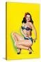 Beauty Parade Magazine; Pinup in a Bikini-Peter Driben-Stretched Canvas