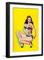 Beauty Parade Magazine; Pinup in a Bikini-Peter Driben-Framed Art Print