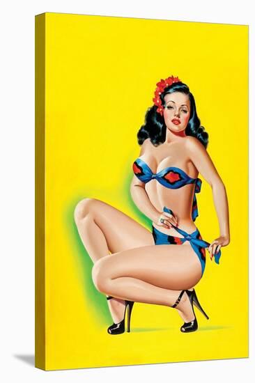 Beauty Parade Magazine; Pinup in a Bikini-Peter Driben-Stretched Canvas