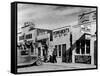 Beauty Parlor Advertising: Permanents: $3.50, $5.00 and $6.50, Shack Town, Fort Peck Dam-Margaret Bourke-White-Framed Stretched Canvas