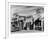 Beauty Parlor Advertising: Permanents: $3.50, $5.00 and $6.50, Shack Town, Fort Peck Dam-Margaret Bourke-White-Framed Photographic Print