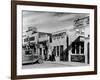 Beauty Parlor Advertising: Permanents: $3.50, $5.00 and $6.50, Shack Town, Fort Peck Dam-Margaret Bourke-White-Framed Photographic Print