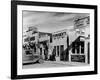 Beauty Parlor Advertising: Permanents: $3.50, $5.00 and $6.50, Shack Town, Fort Peck Dam-Margaret Bourke-White-Framed Photographic Print