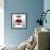 Beauty Sexy Lips with Heart Shape Paint. Love Concept. Kiss-Subbotina Anna-Framed Photographic Print displayed on a wall