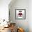 Beauty Sexy Lips with Heart Shape Paint. Love Concept. Kiss-Subbotina Anna-Framed Photographic Print displayed on a wall