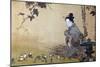 Beauty Watching Frogs at Play-Kyosai Kawanabe-Mounted Giclee Print