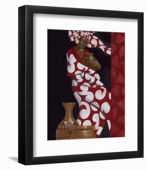 Beauty with Vase-Joadoor-Framed Art Print