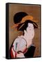 Beauty-Eishi Chobunsai-Framed Stretched Canvas