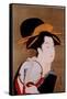 Beauty-Eishi Chobunsai-Framed Stretched Canvas