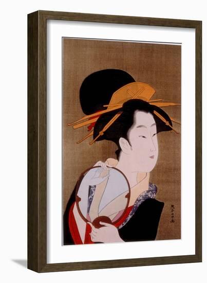 Beauty-Eishi Chobunsai-Framed Giclee Print