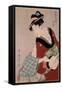 Beauty-Kitagawa Utamaro-Framed Stretched Canvas