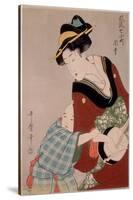 Beauty-Kitagawa Utamaro-Stretched Canvas