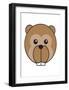 Beaver - Animaru Cartoon Animal Print-Animaru-Framed Giclee Print