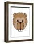 Beaver - Animaru Cartoon Animal Print-Animaru-Framed Giclee Print