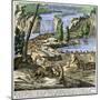 Beaver-Built Dams near Niagara Falls. Start 1700. Colouring Engraving of the 19Th Century.-null-Mounted Giclee Print