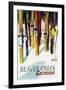 Beaver Creek, Colorado - Ski - Colorful Skis - Lantern Press Artwork-Lantern Press-Framed Art Print