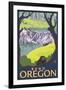 Beaver Family, Bend, Oregon-Lantern Press-Framed Art Print