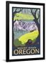 Beaver Family, Mount Hood, Oregon-Lantern Press-Framed Art Print