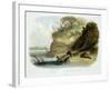 Beaver Hut on the Missouri, Plate 17, Travels in the Interior of North America-Karl Bodmer-Framed Giclee Print