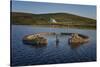 Beaver Island Memorial, Arranmore Island, County Donegal, Ulster, Republic of Ireland, Europe-Carsten Krieger-Stretched Canvas