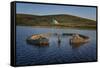 Beaver Island Memorial, Arranmore Island, County Donegal, Ulster, Republic of Ireland, Europe-Carsten Krieger-Framed Stretched Canvas