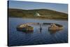 Beaver Island Memorial, Arranmore Island, County Donegal, Ulster, Republic of Ireland, Europe-Carsten Krieger-Stretched Canvas