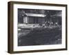 Beaver Lodge with Keepers in Background, London Zoo, July 1916-Frederick William Bond-Framed Photographic Print