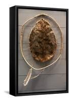 Beaver Pelt Stretched on a Sapling Frame and Laced with Rawhide-null-Framed Stretched Canvas