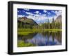 Beaver Pond in Two Medicine Valley, Glacier National Park, Montana, Usa-Chuck Haney-Framed Photographic Print