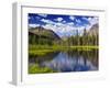 Beaver Pond in Two Medicine Valley, Glacier National Park, Montana, Usa-Chuck Haney-Framed Photographic Print