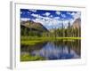 Beaver Pond in Two Medicine Valley, Glacier National Park, Montana, Usa-Chuck Haney-Framed Photographic Print