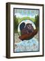 Beaver & River, Eugene, Oregon-Lantern Press-Framed Art Print