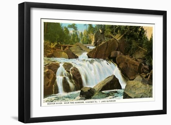 Beaver River, Lake Superior, Minnesota-null-Framed Art Print