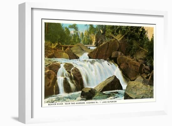 Beaver River, Lake Superior, Minnesota-null-Framed Art Print
