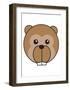 Beaver-null-Framed Art Print