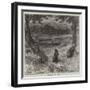 Beavers Cutting Down Trees-null-Framed Giclee Print