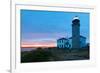 Beavertail Lighthouse Sunset, Rhode Island-George Oze-Framed Photographic Print